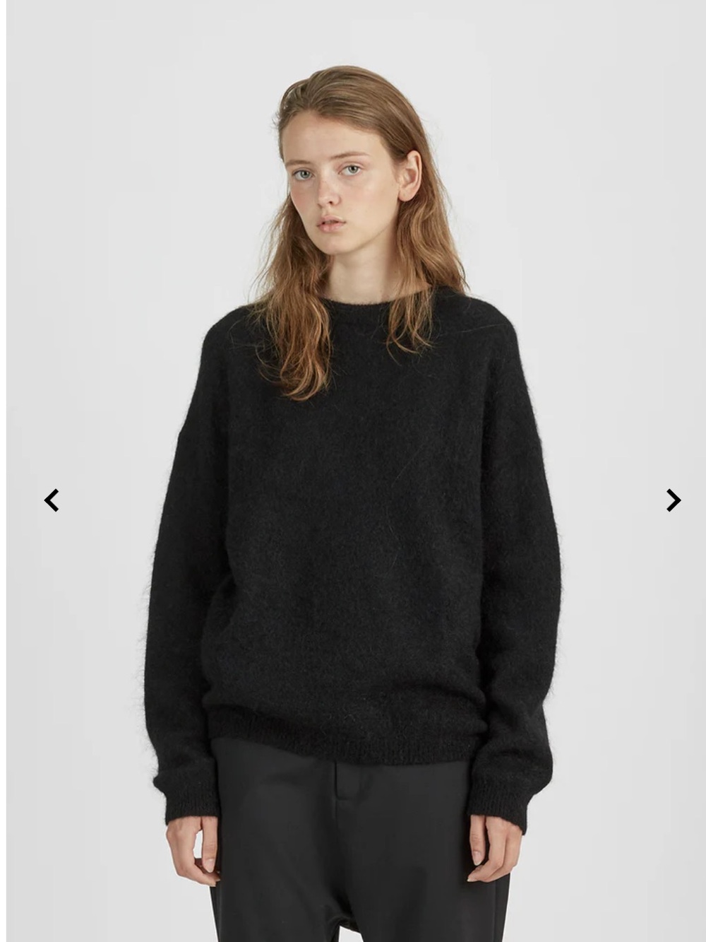 Acne Studios Dramatic Mohair Crewneck Sweater